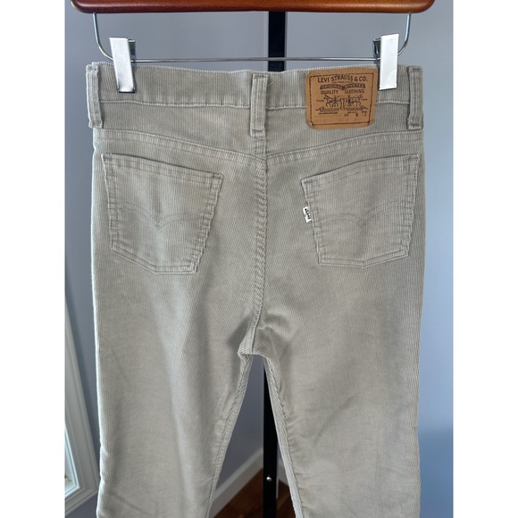 Levi Strauss Kids Corduroy Pants Light Beige Vintage 80s USA Made 26x26 - Picture 2 of 9